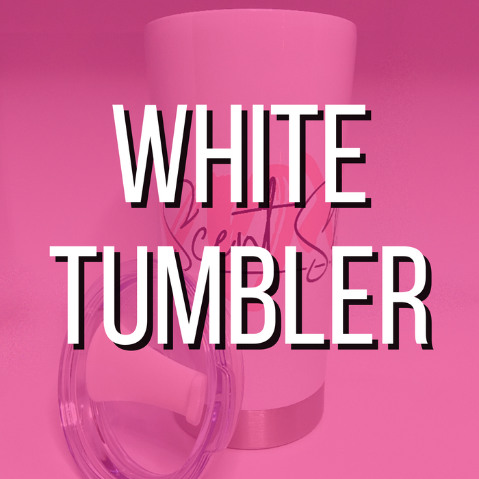 White Tumbler & Sticker